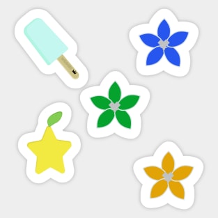 Sea Salt Ice Cream, Paopu Fruit, Wayfinders Icons Sticker